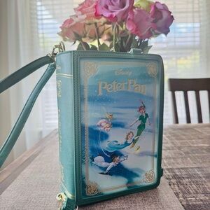 Disney Peter Pan Book-Style Crossbody/Convertible Backpack Bag